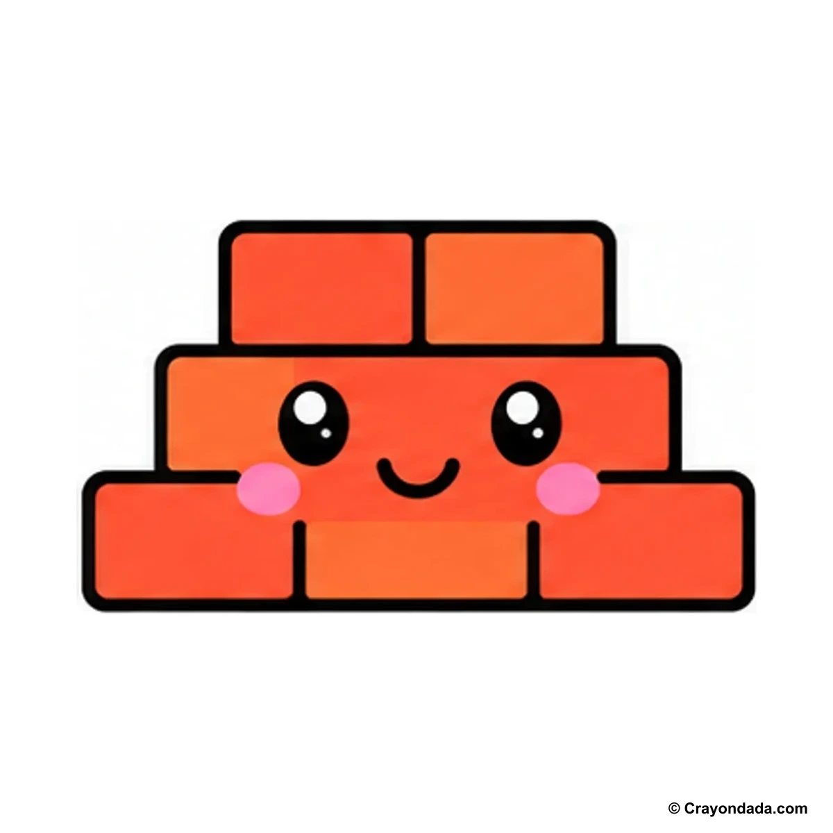 How to Draw a Brick Wall finished drawing