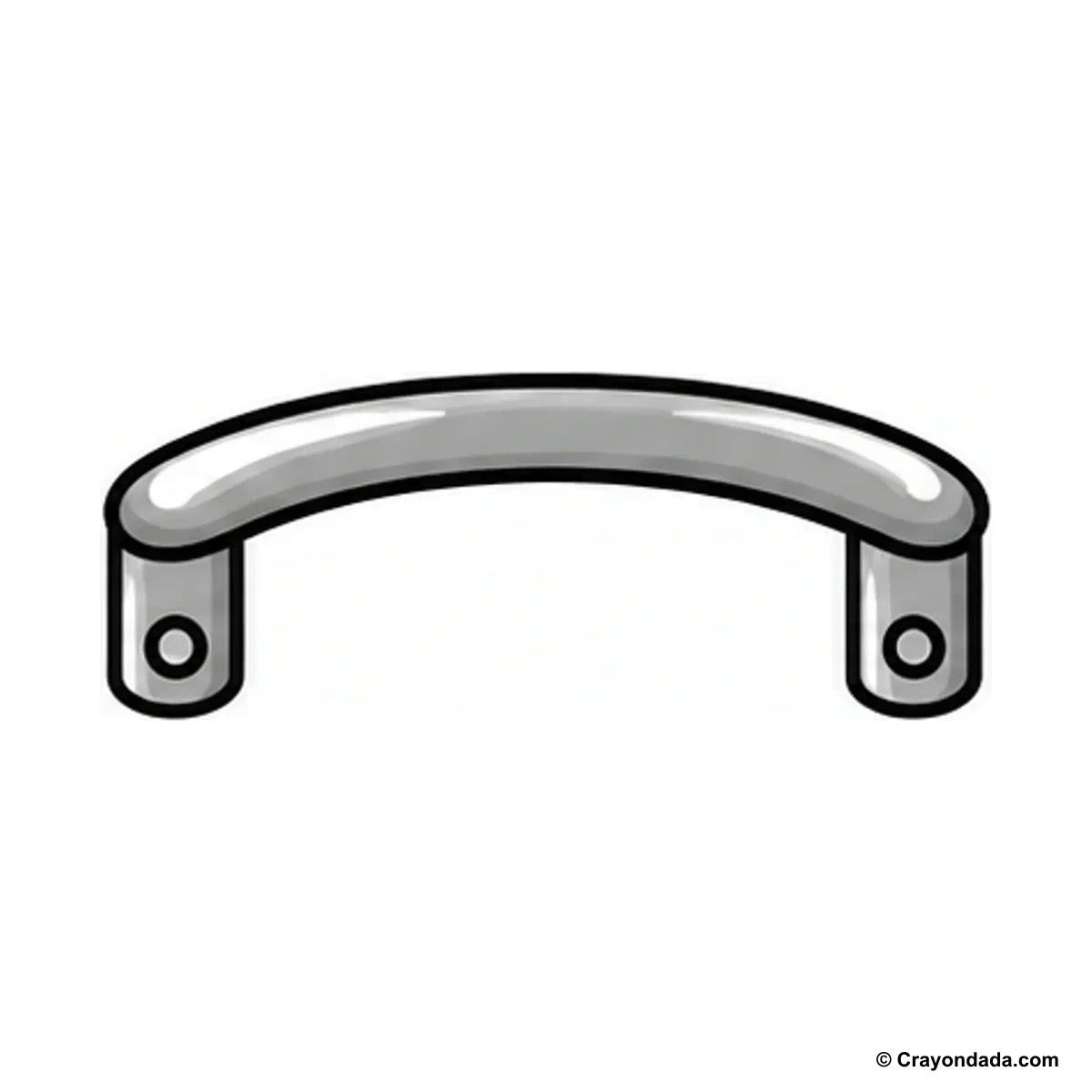 How to Draw a Cabinet Handle finished drawing