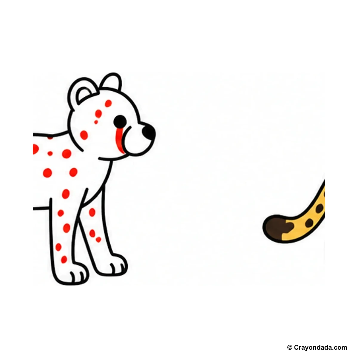 How to Draw a Cheetah finished drawing