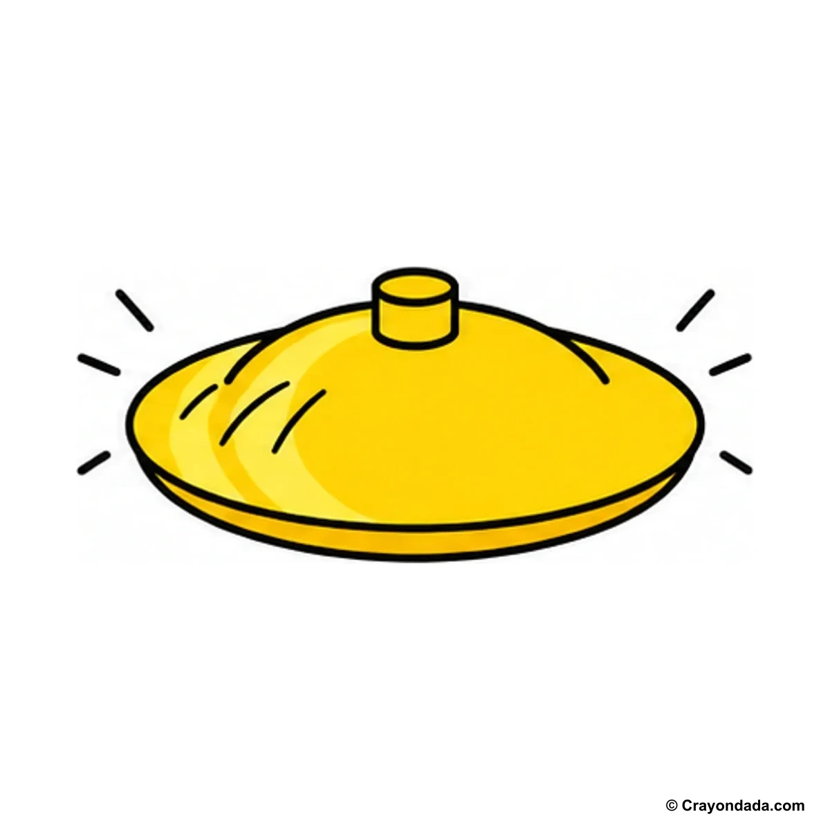 How to Draw a Cymbal finished drawing