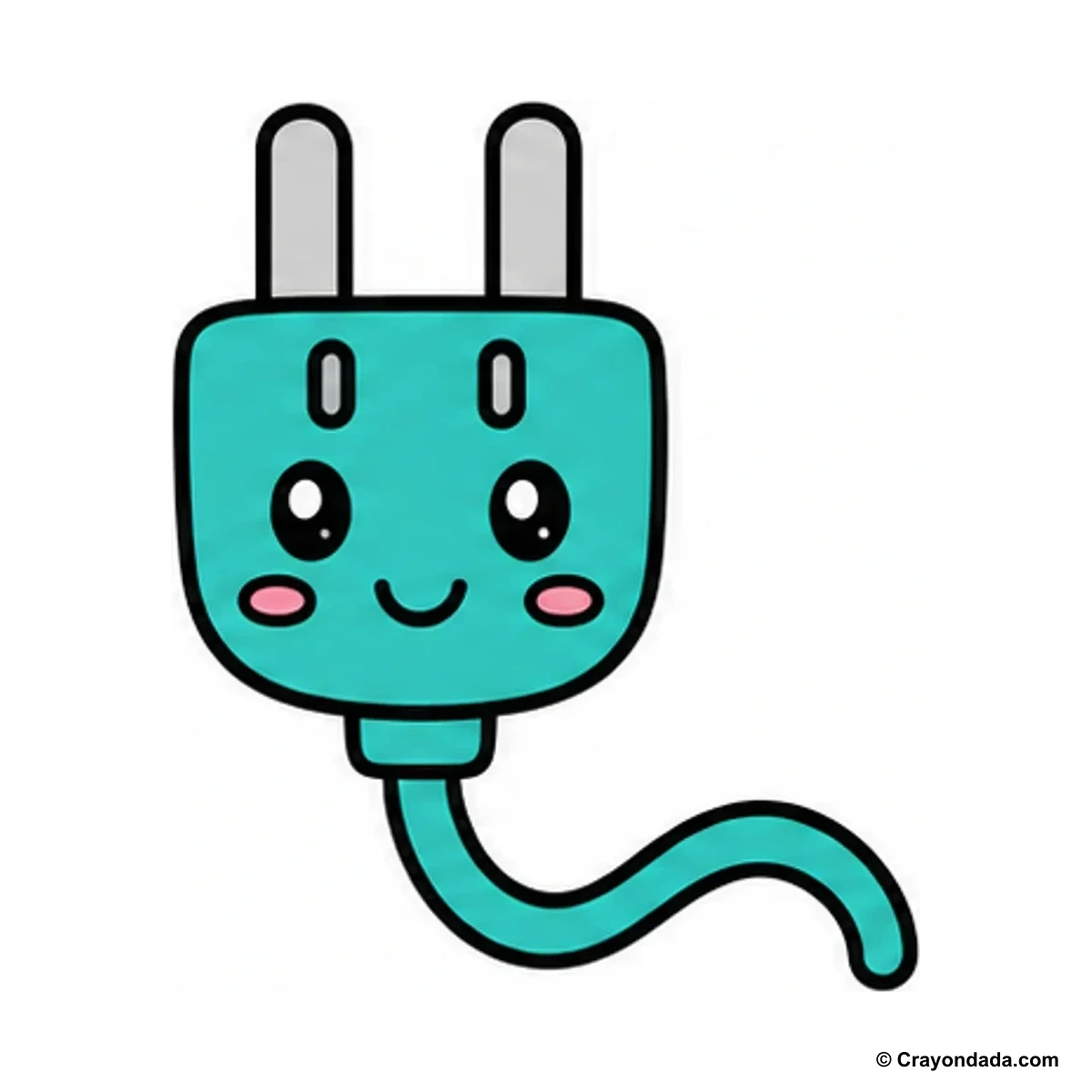 How to Draw an Extension Plug finished drawing