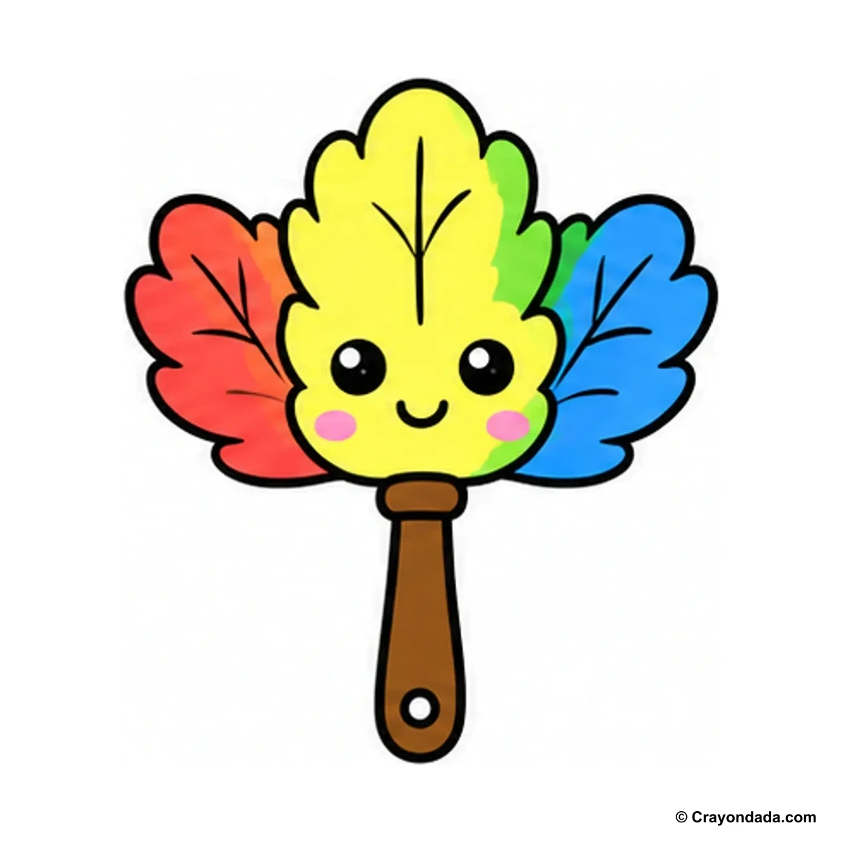 How to Draw a Feather Duster finished drawing