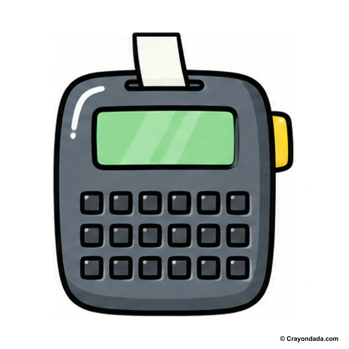 How to Draw a Label Maker finished drawing
