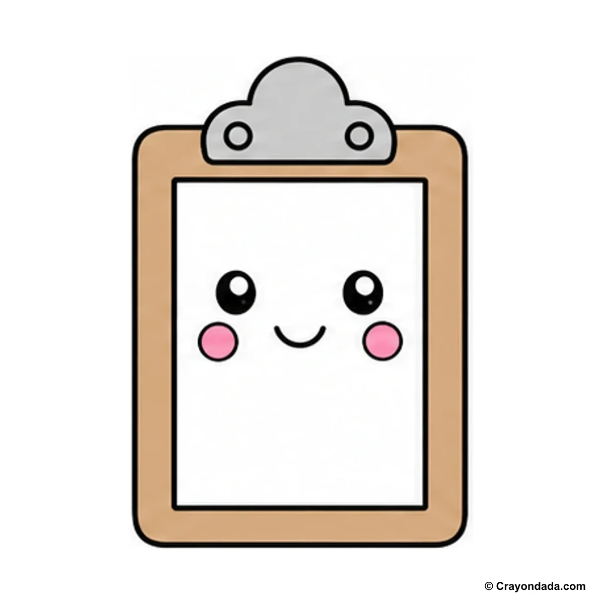 How to Draw a Little Clipboard finished drawing