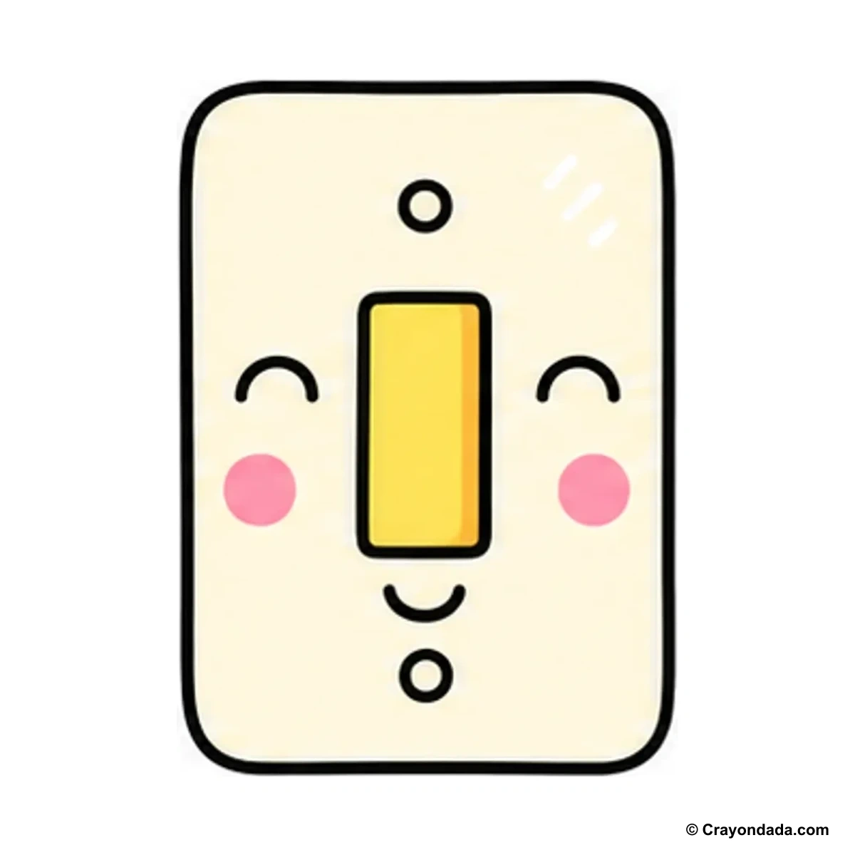 How to Draw a Little Light Switch finished drawing
