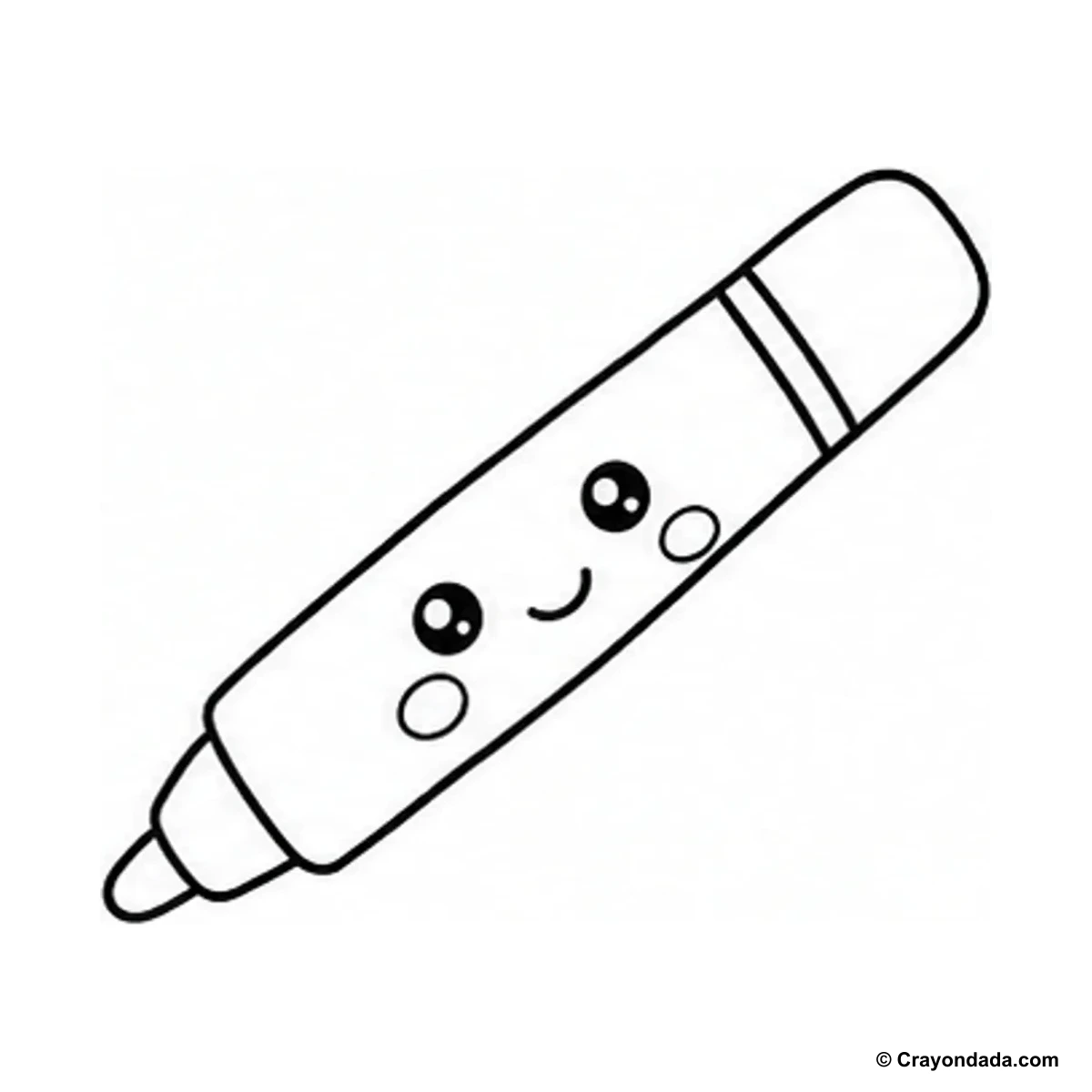 How to Draw a Little Marker finished drawing