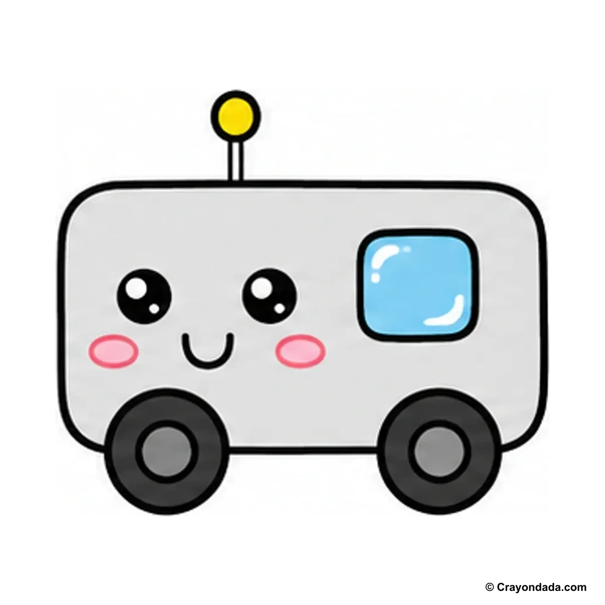 How to Draw a Little Moon Rover finished drawing