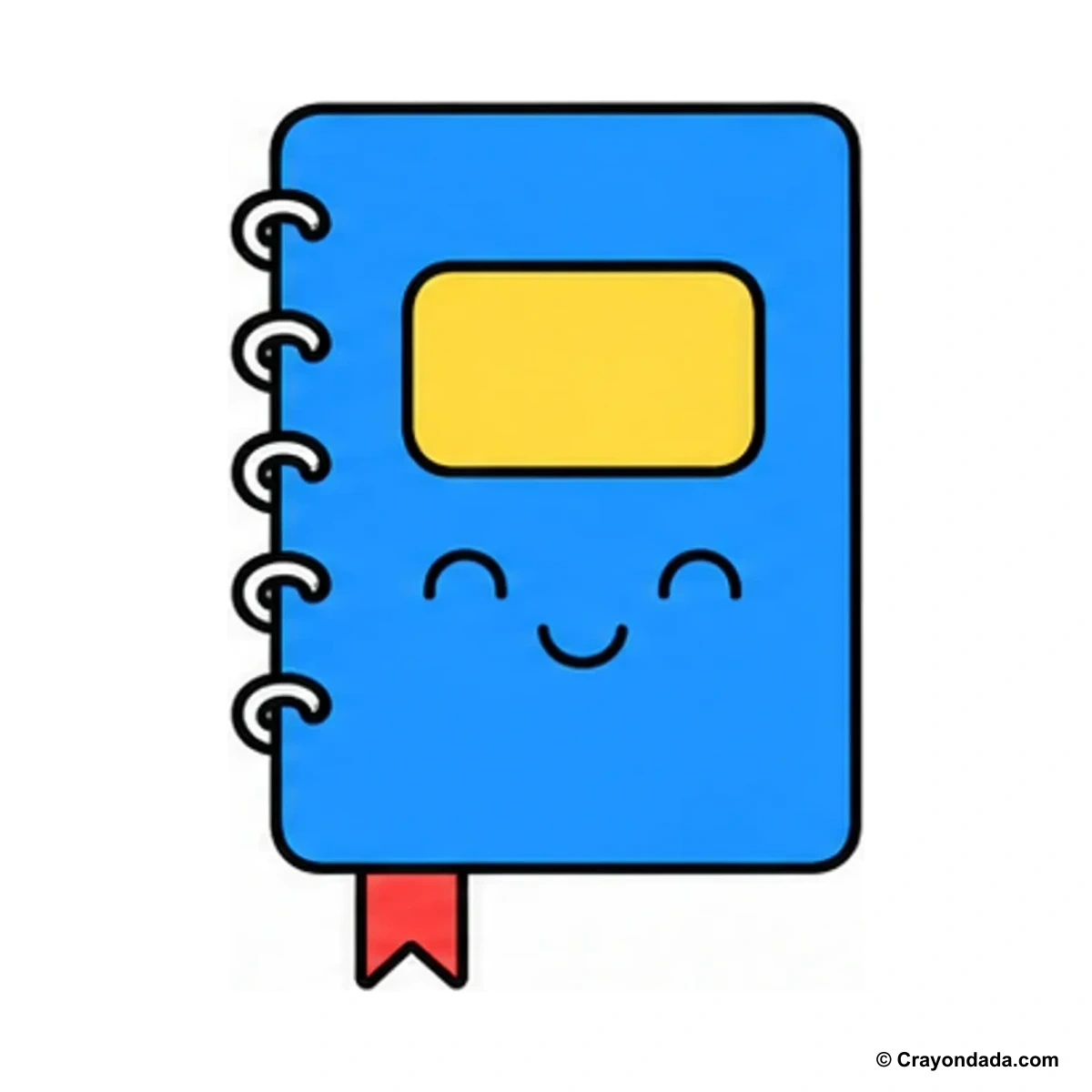 How to Draw a Little Notebook finished drawing