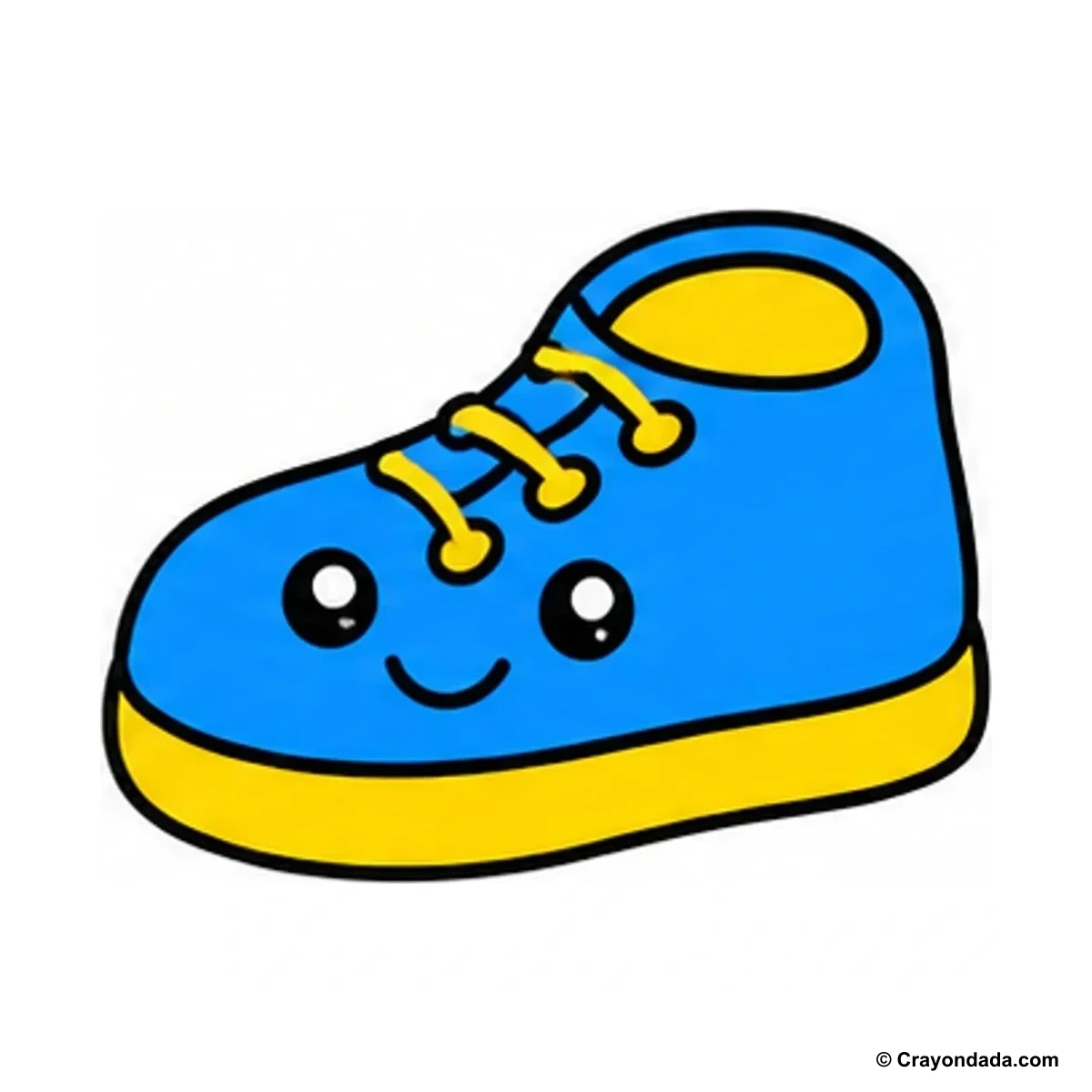 How to Draw a Little Shoe finished drawing