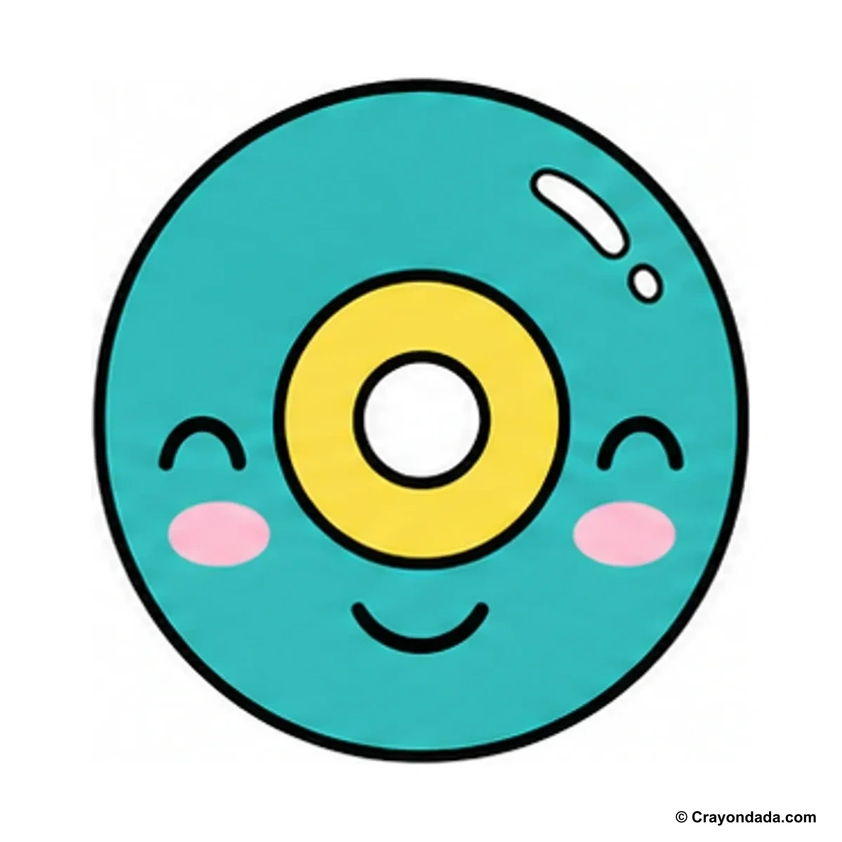 How to Draw a Little Skateboard Wheel finished drawing