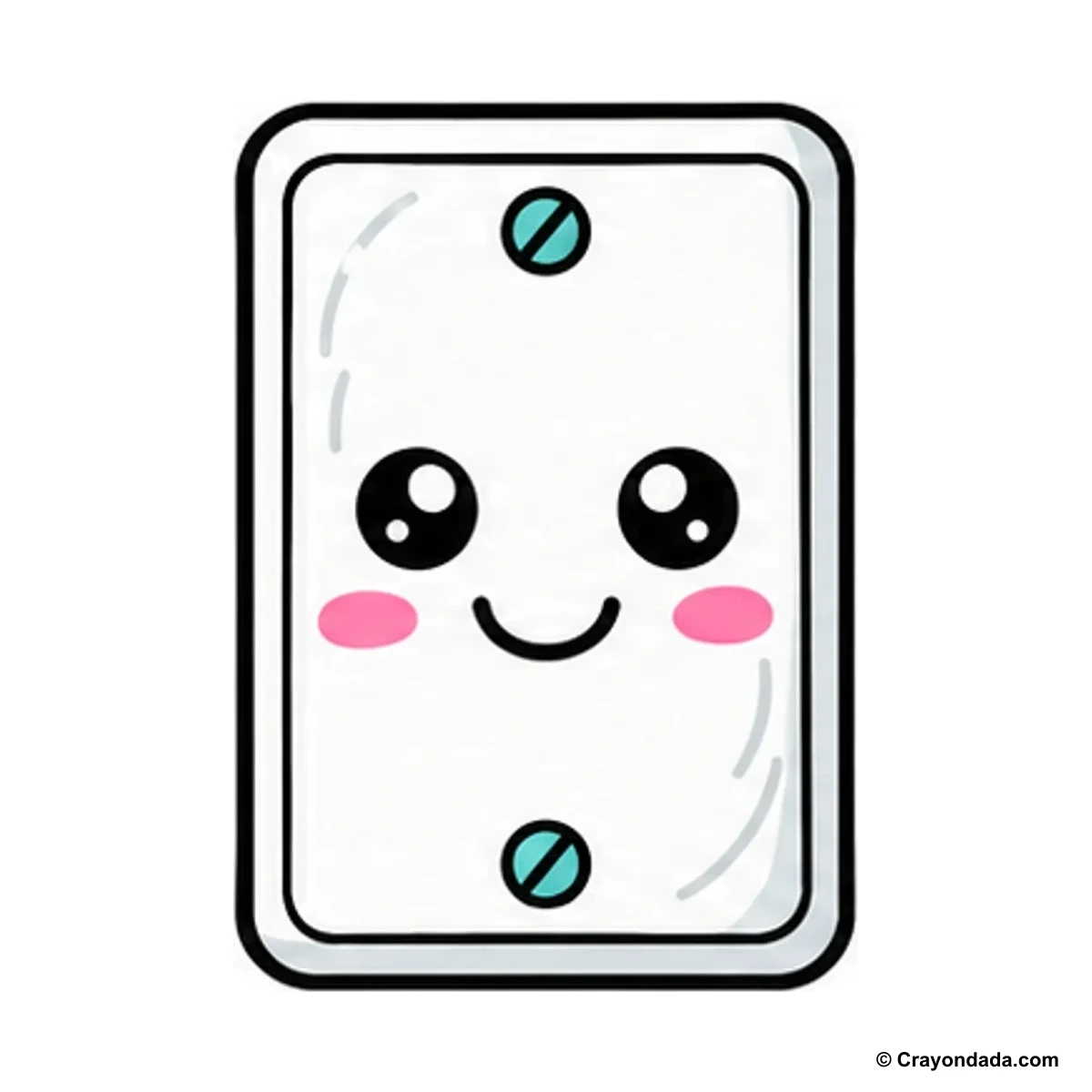 How to Draw an Outlet Cover finished drawing
