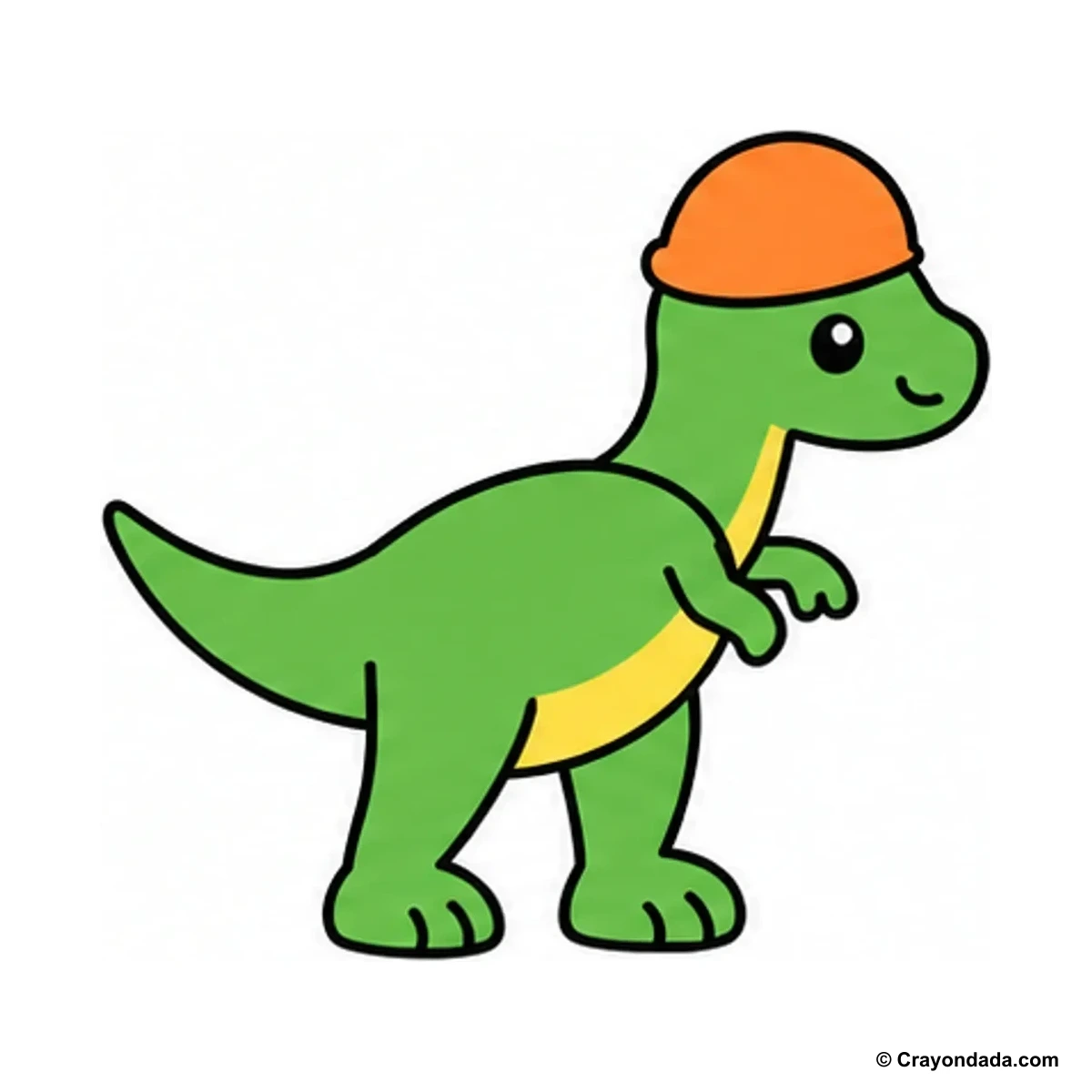 How to Draw a Pachycephalosaurus finished drawing