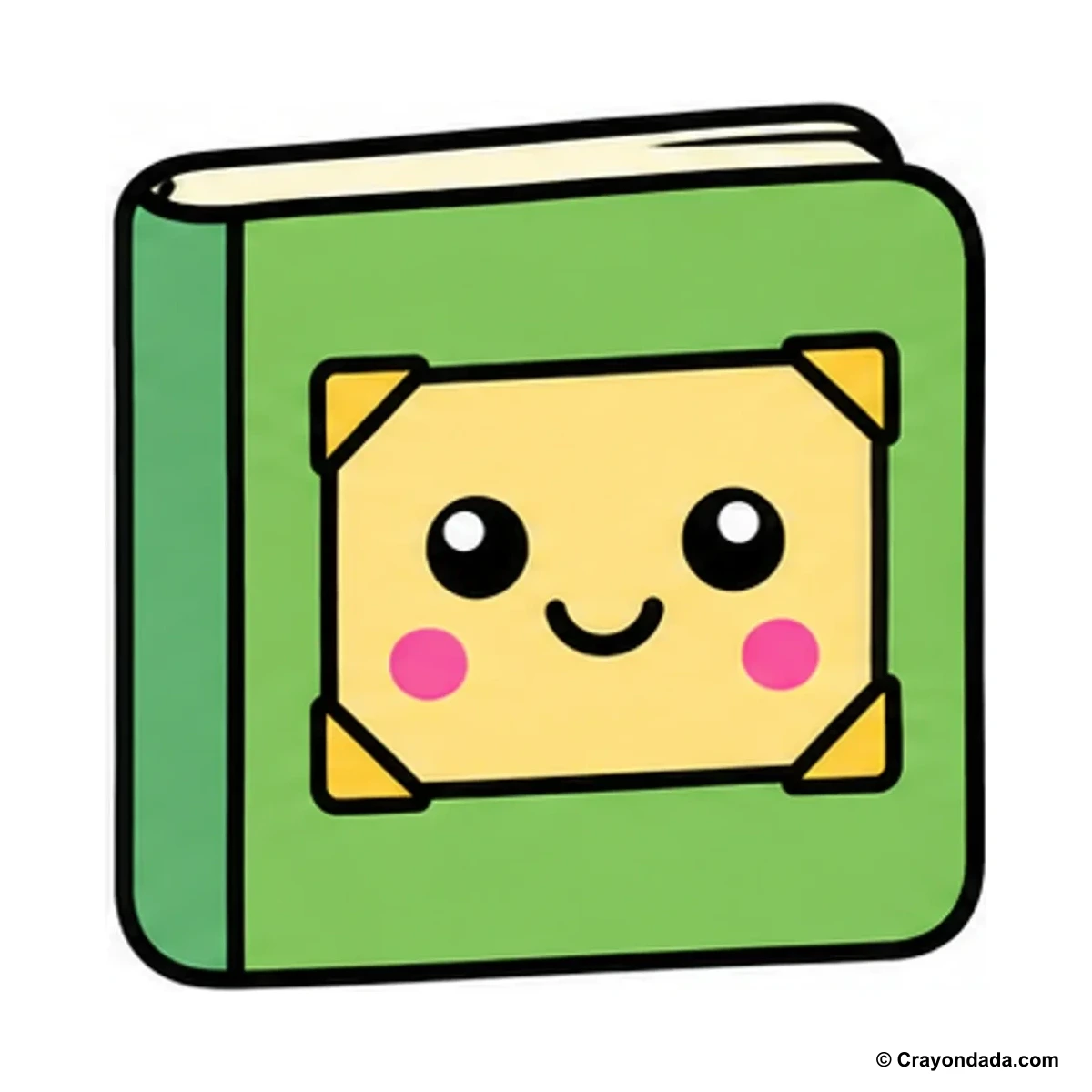 How to Draw a Photo Album finished drawing