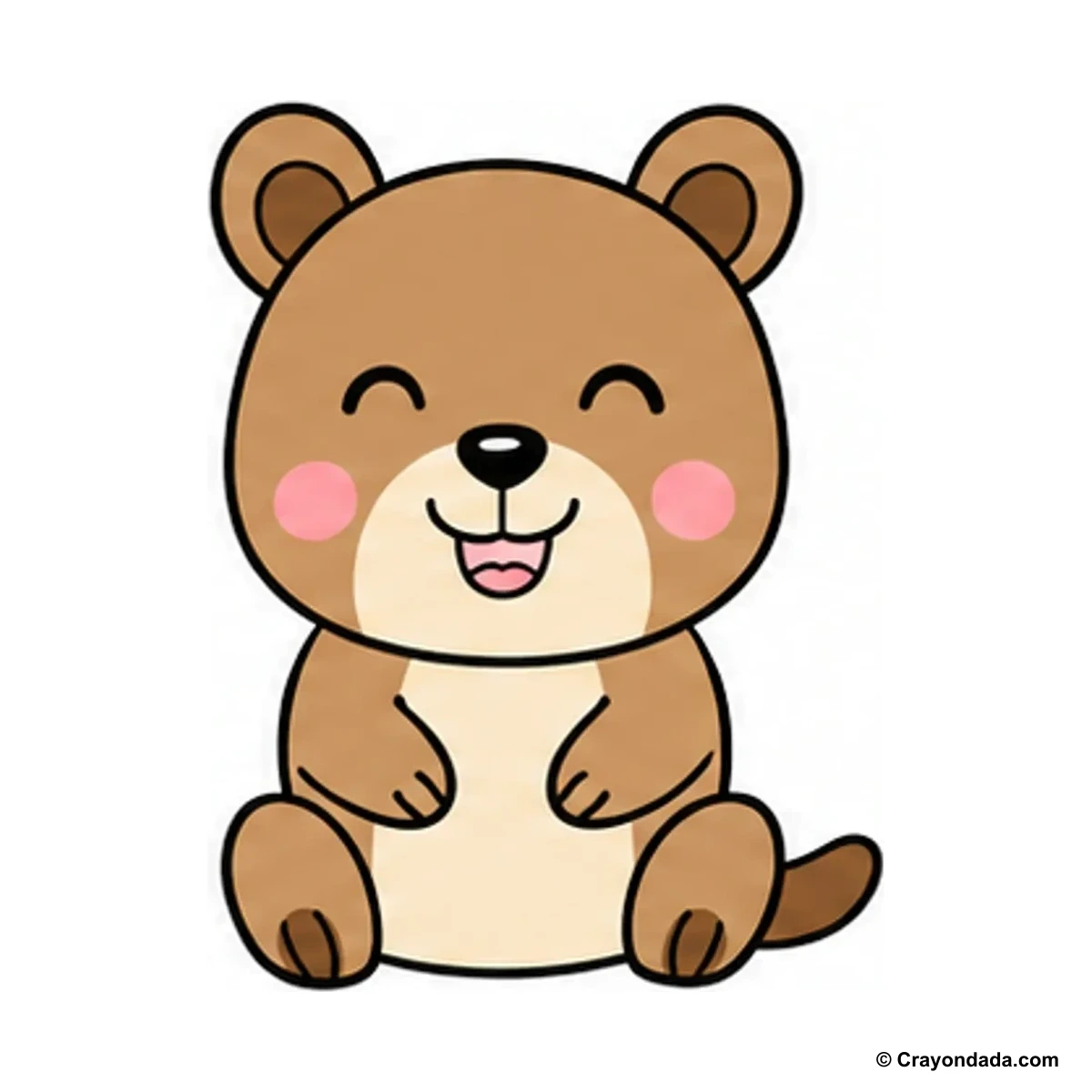 How to Draw a Quokka finished drawing
