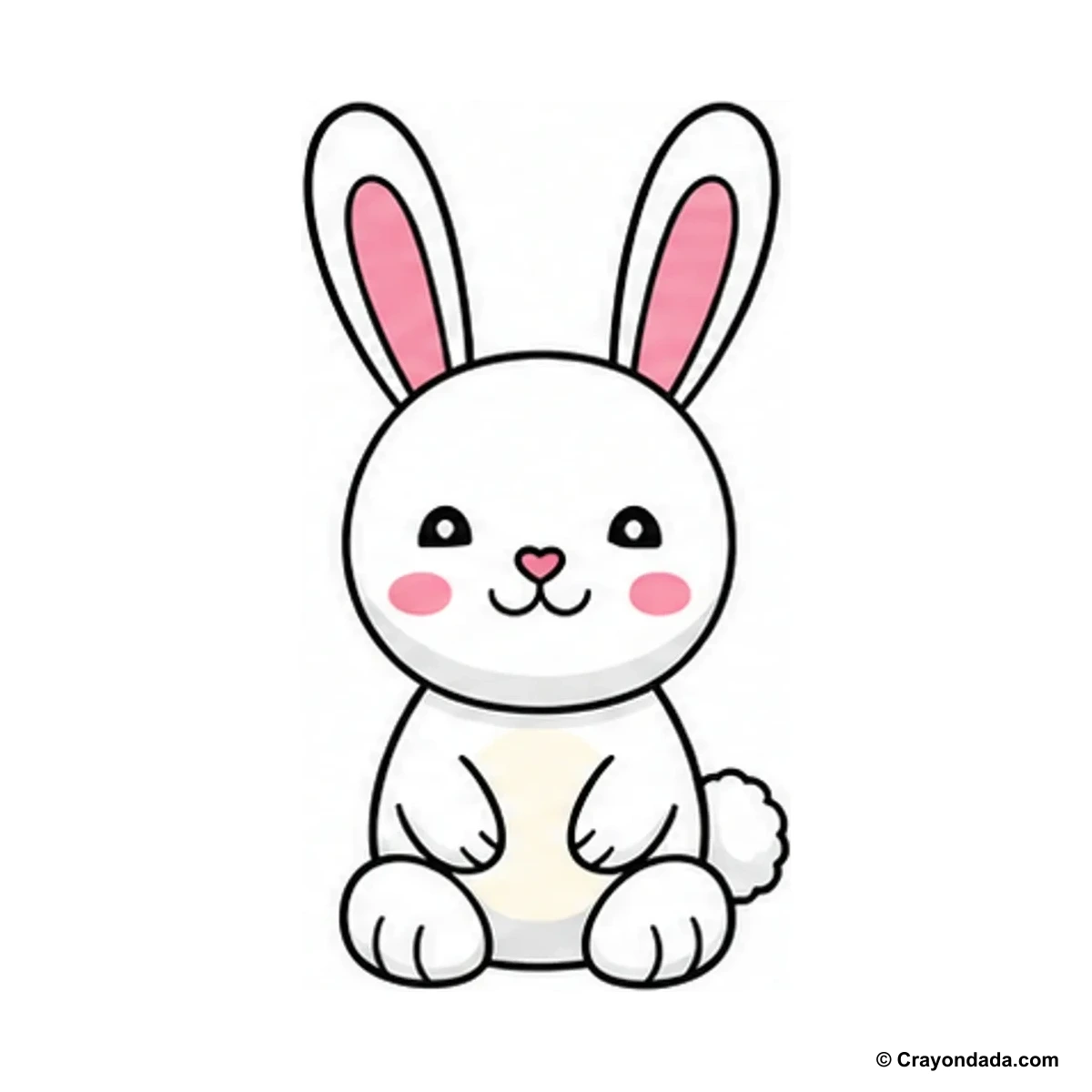 How to Draw a Rabbit finished drawing