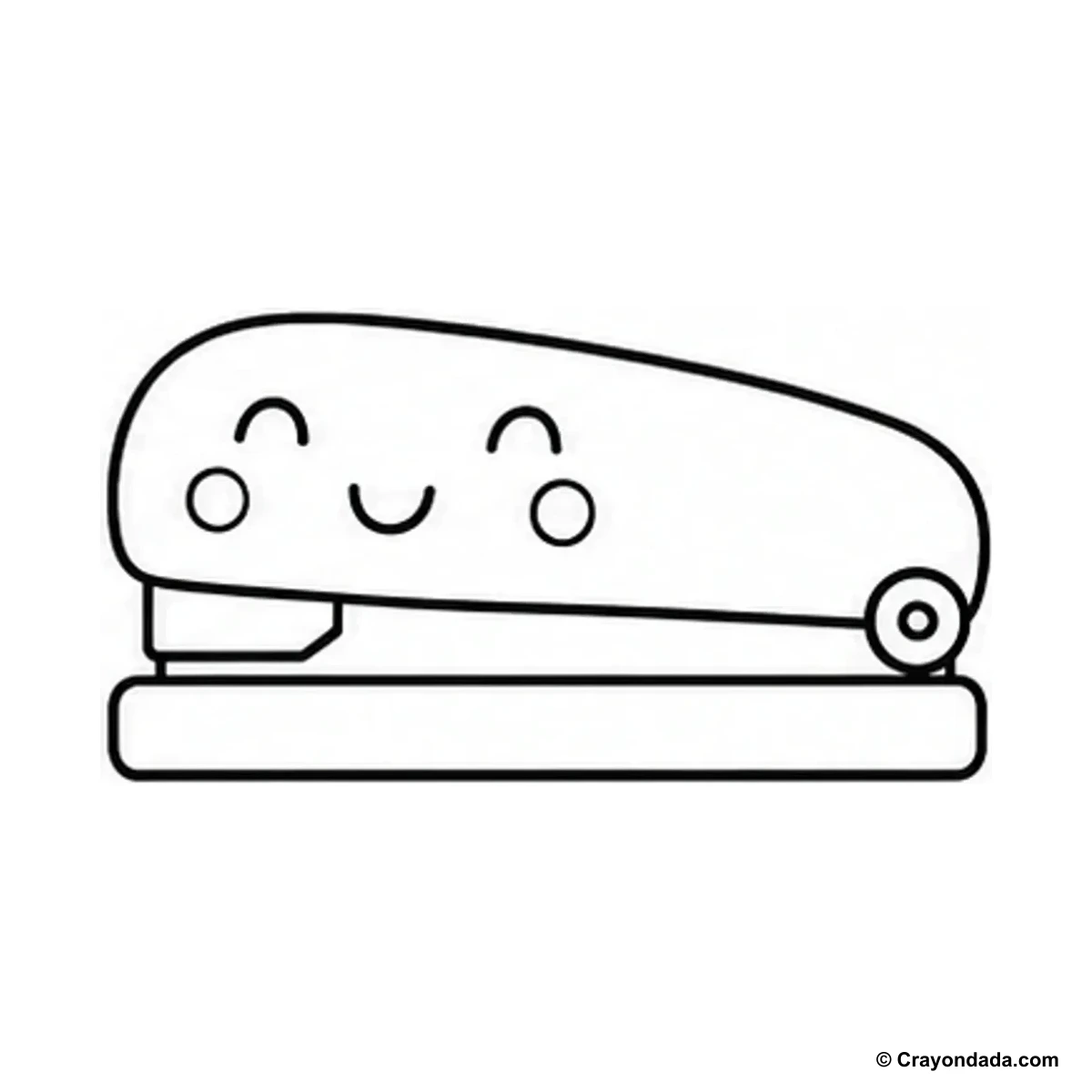 How to Draw a Simple Stapler finished drawing