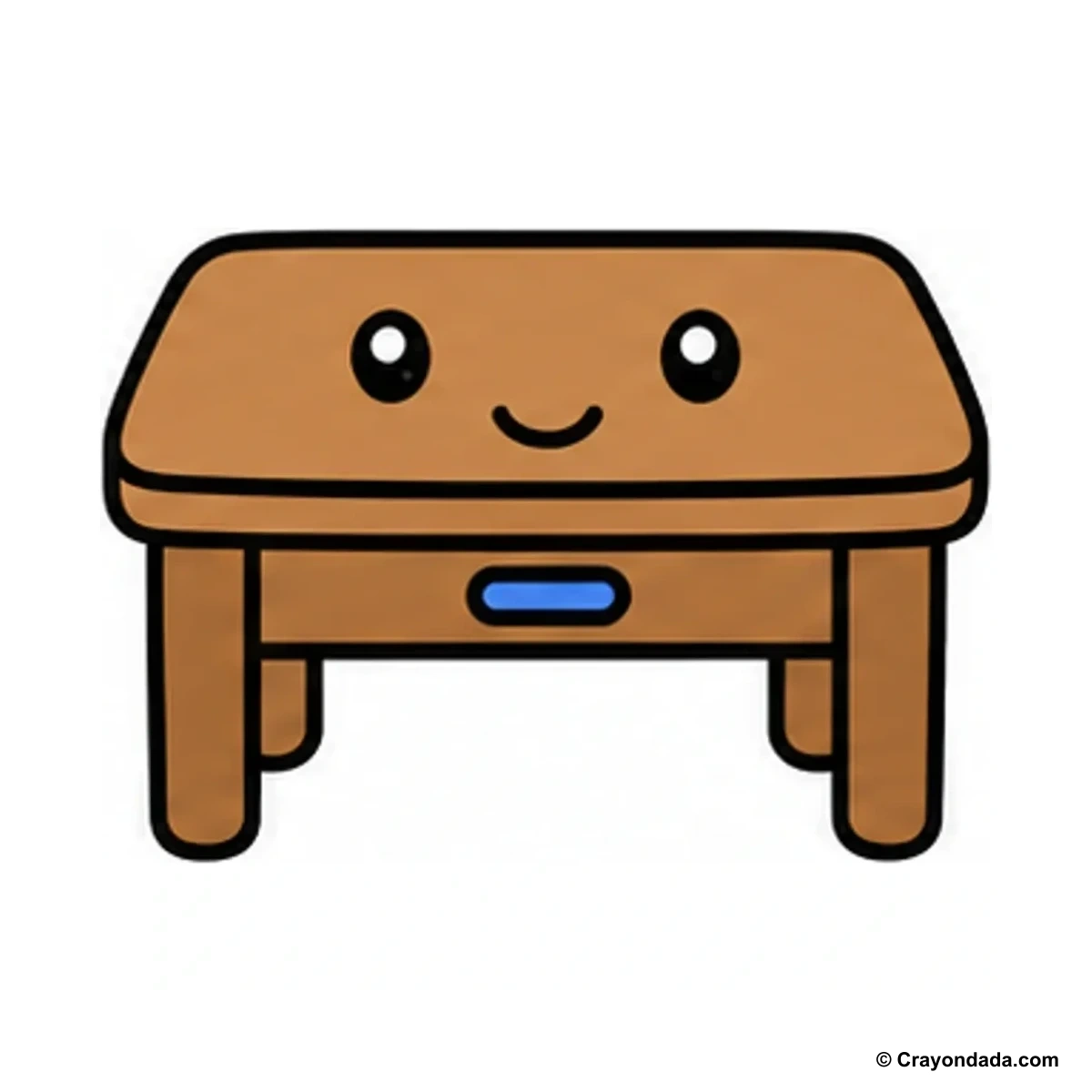 How to Draw a Simple Table finished drawing