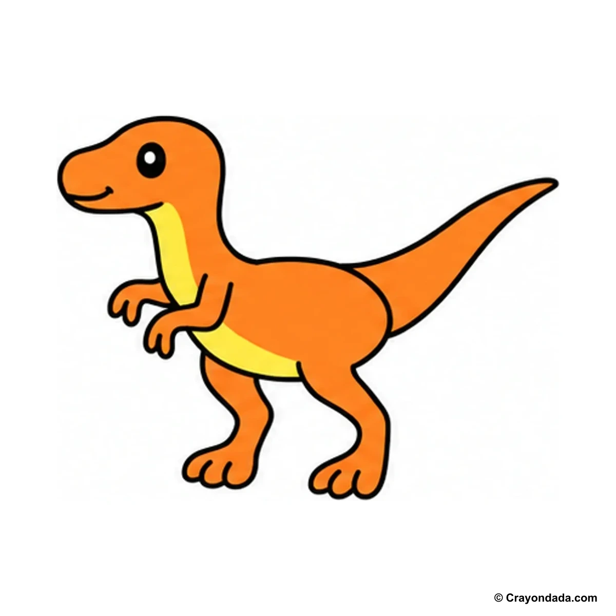 How to Draw a Velociraptor finished drawing